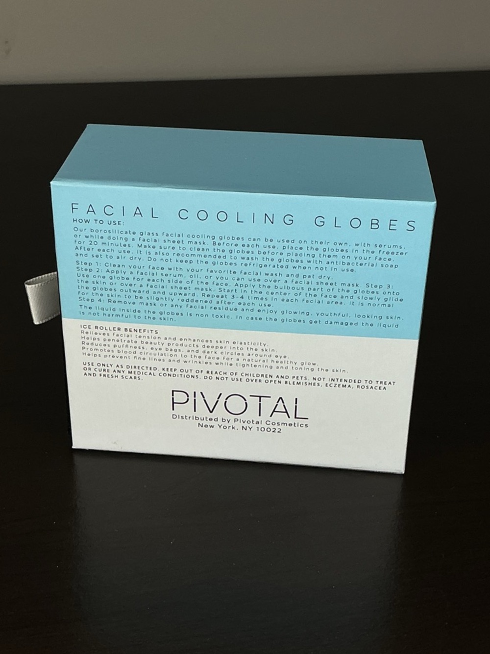 Pivotal Facial Cooling Globes — Blue NIB